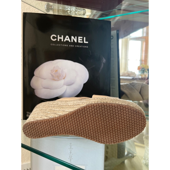 New Softwalk Beige Leather Espadrille Wedge Sandals Size 8 - Picture 5 of 6